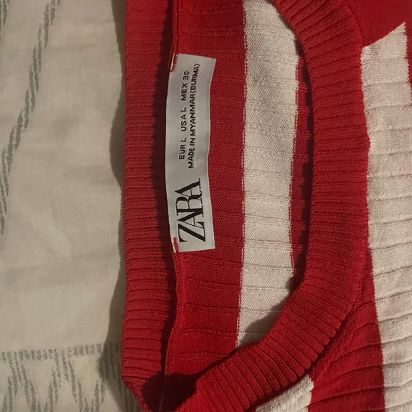 Red and white Zara top - Picture 2 of 3